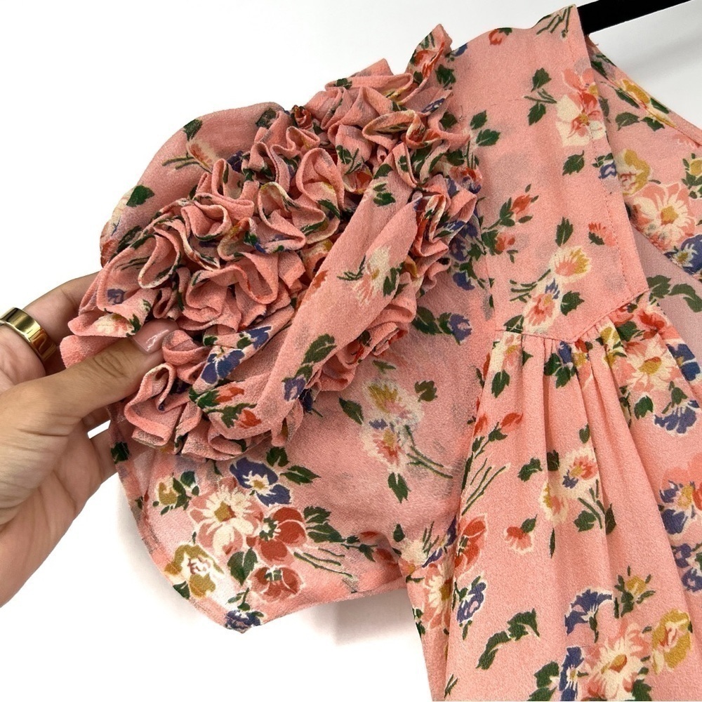 Clemence Dress in Sunset Pink
LoveShackFancy size 2 silk dress in Sunset Pink - Picture 13 of 14